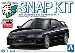 Aoshima 1/32 ACURA INTEGRA TYPE R Snap Model Kit -BLACK-