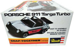 Revell Porsche 911 Targa Turbo Snap-Together 1/25 Model 6212 1980 USA Complete