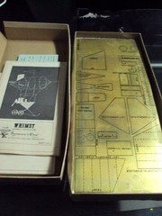 VTG. BRASS METAL SCULPTURE KIT “WHIMSEY ” 1975 FLYING MACHINES 13 & UP BOYS & GI