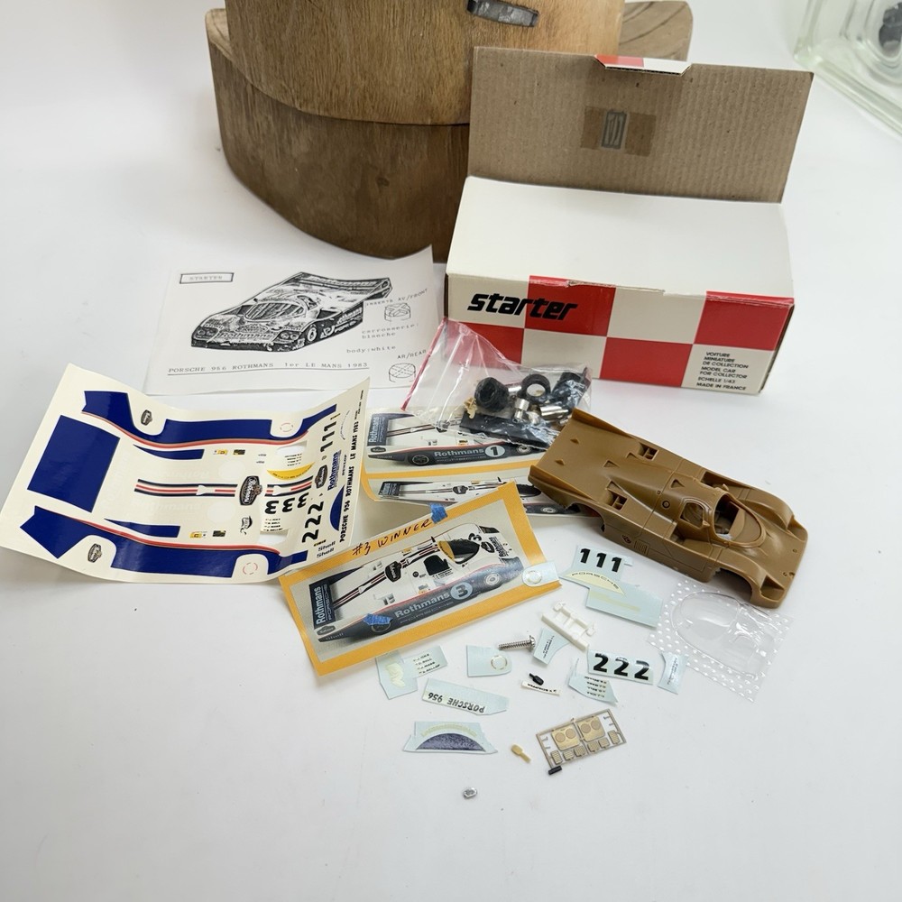 Starter 1:43 Scale Resin Almost Complete Porsche 956 Rothmans LeMans 1983