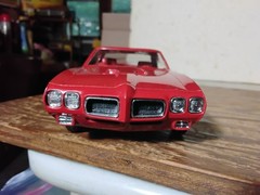 Original 1970 RED Pontiac GTO Promo Dealer Model Plastic