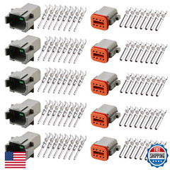 GUIRUIMOON Deutsch DT 8 Pin Waterproof Connector Kit Male Female Plug Socket 5x