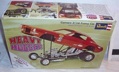 REVELL HEAVY HUGGER CAMARO Z28 FUNNY CAR MODEL KIT 1:25 1970 H-1342