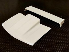 Resin Cowl Hood & Rear Spoiler Combo for ’92, ’96 & 454 SS Chevy P/U AMT 1/25.