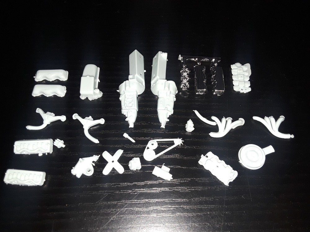 1/25 scale Model car parts AMT chevy 348 engine