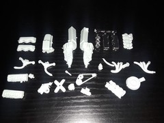 1/25 scale Model car parts AMT chevy 348 engine