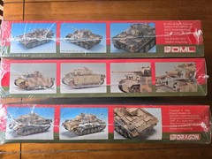 Dragon 1/35 Imperial Panther Panzer III Model Kit Lot 9008 9015 9017