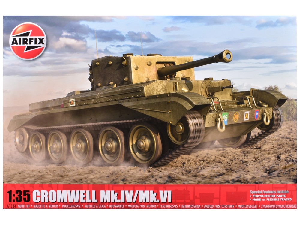 Level 3 Model Kit Cromwell Mk.IV / Mk.VI Cruiser Tank with 2 Scheme Options 1/35