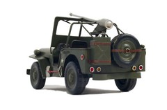 1941 Willys Overland Army Military Jeep MB Metal Model 11.5″ Automotive Decor
