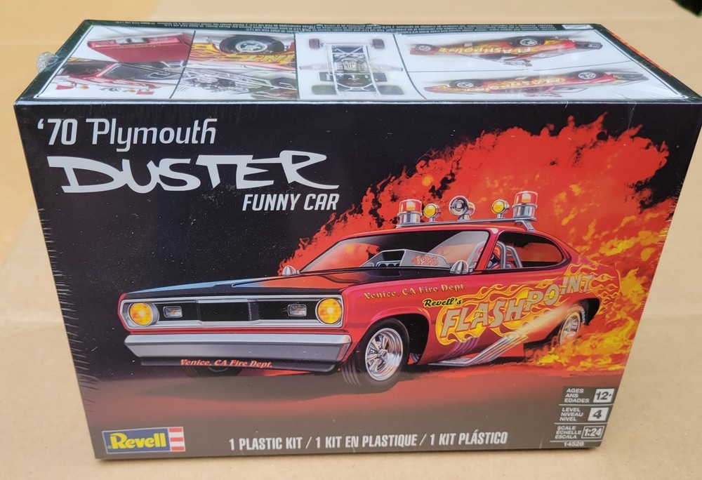 Revell 1970 Plymouth Duster Funny Car Factory Sealed Box 1:24 Level 4 Kit #14528