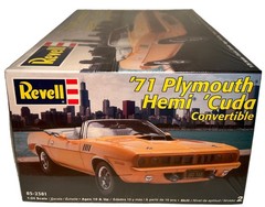 Revell 1971 Plymouth Hemi ‘Cuda Convertable Model Kit 1/24 Sealed 85-2381 (B46)
