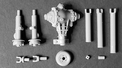 MERCEDES 300SL GULLWING W198 engine 3D print 1:8 1:12 1:18 1:24 1:32 1:35 scale
