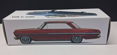 Revised New 1963 Chevy II Nova Custom Made Promo Model BOX ONLY NO CAR