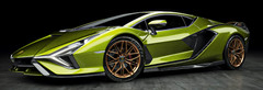 Lamborghini 1:18 Race Car12Classic Concept Custom Built Model24Carousel GREEN