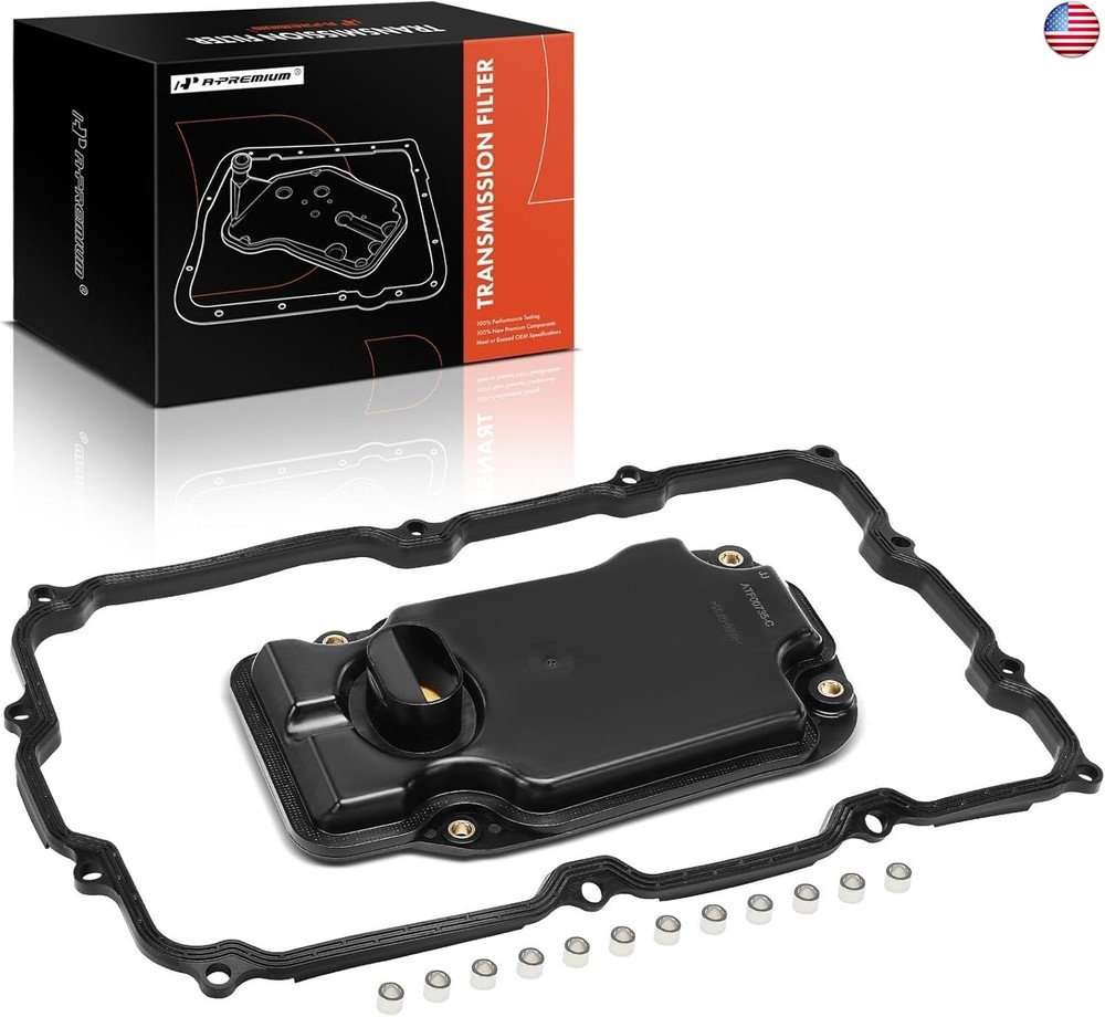 A-Premium Automatic Transmission Fluid Filter with Pan Gasket, Compatible with