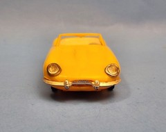 ZEE. Jaguar XKE Conv. All Plastic. 2 Screw Base. FRICTION MOTOR, Works 1/43