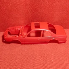 Body Shell & Frame BMW 635 csi 1:25 Scale Model Car Part Monogram