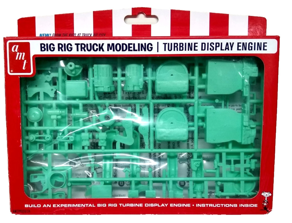 AMT PP029/24 Big Rig Truck Model Experimental Turbine Display Engine Semi