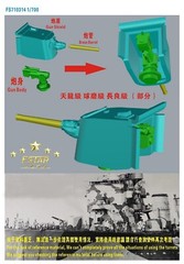 FS710314 WWII IJN 3rd Year Type 14cm/50 Single With Shield Late Type I (7 sets)