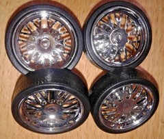 LOW PROFILE TIRES CUSTOM CHROME LATTICE WHEELS ,LOW RIDER,PICK UP AXLES
