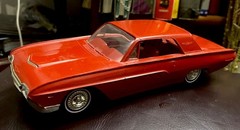 Vintage 1963 Red Ford Thunderbird 2 Door Hardtop Promo Car No Box