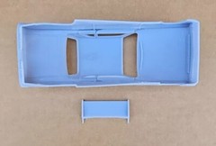 ABS-LIKE RESIN 3D PRINTED 1/25 1961 OLDSMOBILE F85 PRO MOD BODY WITH WING