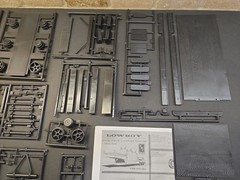 AMT/ERTL, Lowboy Trailer, Kit #6683, 1/25, Parts Complete, No Box or Decals.