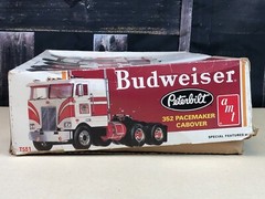 AMT Peterbilt 1:25 BUDWEISER 352 PACEMAKER CABOVER Truck Kit T551 ~Started AS-IS