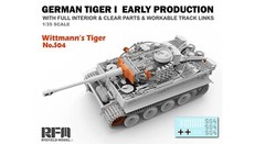 1/35 Tiger I w/ Interior & Clear Parts Rye Field Model #5025 Factory Sealed MISB