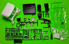 Mack DM800 Heavy Duty 1/25 cab body glass chrome parts interior seat rig tractor