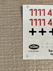 Testors German SD KFZ 234/2 PUMA Decals For Model Kit# 854 – Decals Only!!