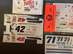 7 NASCAR 1/24 Water Slide Decal Lot Tony Stewart Dale Earnhardt Jr Kevin Harvick