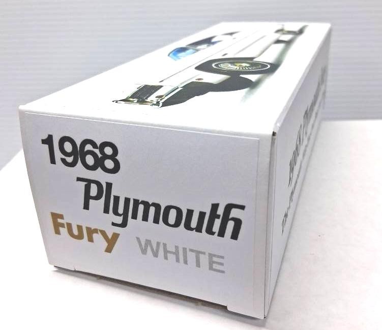 New White 1968 Plymouth Fury Custom Made Promo Model BOX ONLY..NO CAR