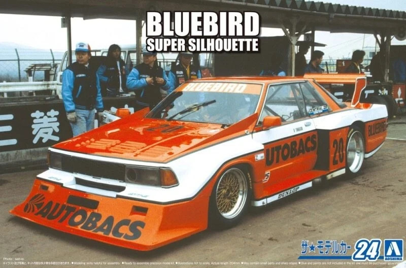 Aoshima 1/24 1983 Nissan KY910 Datsun Bluebird Super Silhouette ’83 Model Kit