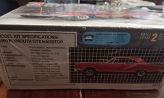 1969 Plymouth GTX Hardtop 1/25 AMT Ertl MODEL KIT #6111 new sealed