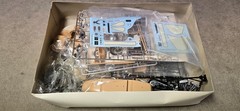 Vintage Entex Harley Davidson FLH 80 Motorcycle w/ side car 1:12 Model Started