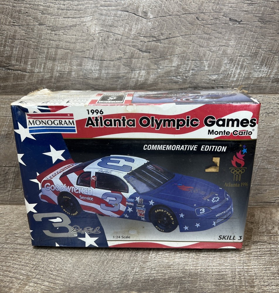1996 Monogram Atlanta Olympic Games Monte Carlo Model kit Dale Earnhardt -Sealed