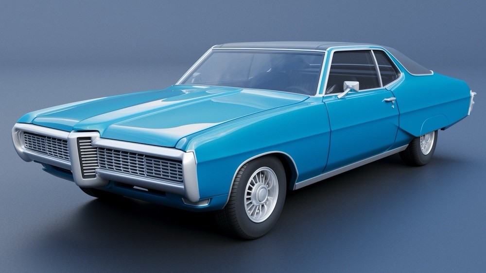 3d Printed 1/25 1968 Pontiac Grand Prix Model Kit