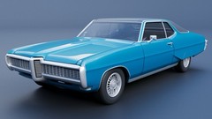 3d Printed 1/25 1968 Pontiac Grand Prix Model Kit