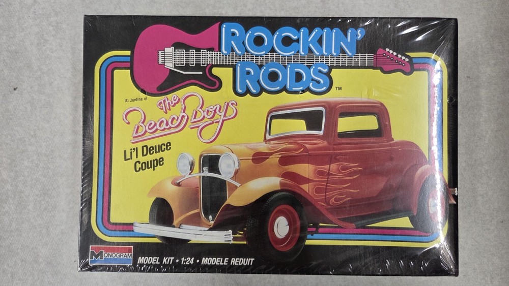 MONOGRAM VINTAGE ROCKIN RODS BEACH BOYS LIL DEUCE COUPE 1:24 KIT Factory Sealed