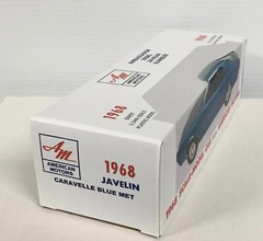 New 1968 AMC Javelin Caravelle Blue Met Promo Model REPLICA BOX ONLY..NO CAR