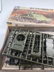 Vintage Fujimi Bachmann 1/76 M4 Sherman U.S. Army Medium Read Description