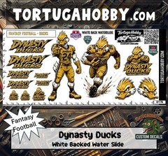 Fantasy Football – Dynasty Ducks – Waterslide Decals for Your favorite Hobby