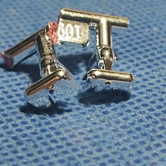 🌟 Rear Bumper Guards 1961 Jaguar XKE 1:24 Scale 1000s Model Car Parts 4 Sale