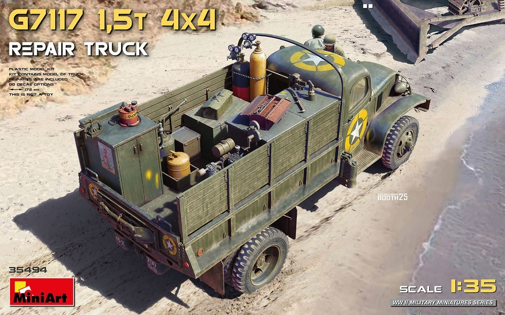 MiniArt 35494 G7117 1,5t 4×4 Repair Truck 1/35