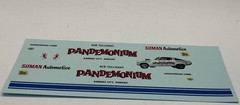 Unbranded Decals 1:24-1:25 Scale Pandemonium Plymouth Barracuda New