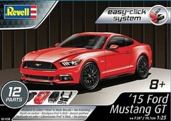 Revell 2015 Ford Mustang GT (Snap) – Snap Together Plastic Model Car Kit – 1/25