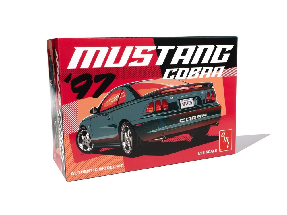 AMT 1/25 1997 Ford Mustang Cobra Model Kit 4.6L V8 SVT AMT1494