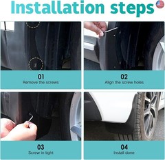 Mud Flaps Compatible with 2024 VW Tiguan R-Line Accessories 2018-2023 All