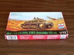 ESCI Ertl 1/72 Italian 75mm Fiat-Ansaldo 75/18 Tank New in Box #8031
